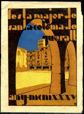 Programa festa major Santa Coloma de Queralt any 1935